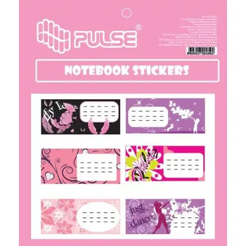 Speciální papír PULSE PULSE, 220259, samolepicí štítky na sešity, pro dívky, 30 ks
