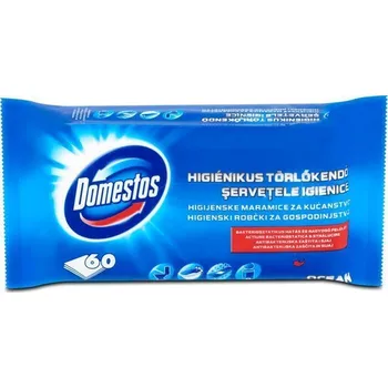 Hygienický ubrousek DOMESTOS Čisticí ubrousky, oceán, 60ks, DOMESTOS ,balení 60 ks 24874