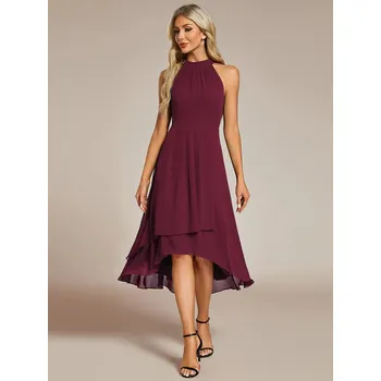 Dámské šaty Ever Pretty společenské šaty bordo 31926 Velikost: XXXL / 46 / 14 / 18