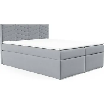 Postel Postel 73 200x200 cm s úložným prostorem Šedá I