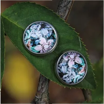 Náušnice Prosperk Náušnice květinové nerez z pryskyřice S3818