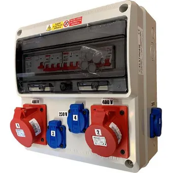 Rozvaděč RZP 66010.40101CH zásuvková kombinace zapojená