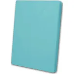 Bavlněné prostěradlo s gumou 180x200 Tyrkysové na vysokou matraci