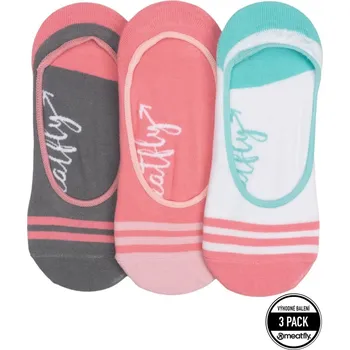 Dámské ponožky Dámské ponožky Meatfly Low Socks Triple Pack šedá/růžová One Size