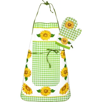 Kuchyňská zástěra Forbyt Nová slunečnice, Zelená