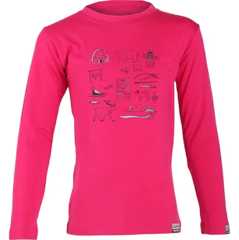 LOTY dětské merino triko - Růžová 4747 / 110 / Růžová