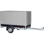 Plachta s konstrukcí UNI/PROFI/LPV 6, podchozí výška 150cm, šedá RAL7037 + přísl