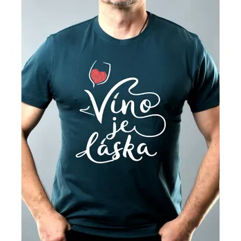 Pánské oblečení Víno je láska, V1 - Pánské tričko Basic - Nejoblíbenější - 2XL