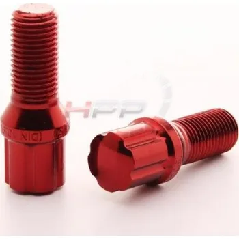 Tuning Sada kolových šroubů Japan Racing JB1 závit M12 x 1,5 - 28mm délka závitu - červené