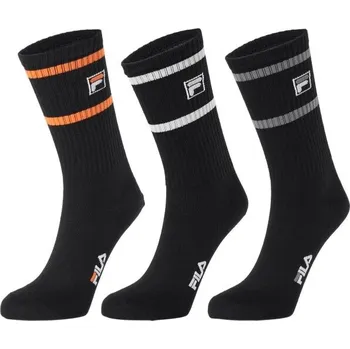 Pánské ponožky Fila MAN NORMAL SOCKS LIFESTYLE 3 PAIRS PACK 43/46 Černá, Mix