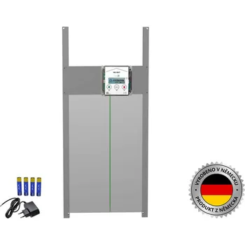 JOSTechnik HK-Bat 34x55 R - Komplet automatického otevírání a zavírání kurníku - časovač, světelný senzor, dvířka s pojistkou