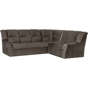 Sedací souprava Rohová sedací souprava DUBAJ XL, pravá, hnědá (monolith 20)