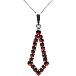 Granát Turnov Český granát přívěsek jednoduchý Vlastnosti šperku: stříbrné