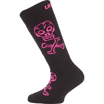 Pánské ponožky SJC dětské merino lyžařské ponožky - Černá 940 / (24-28) XXS / Černá