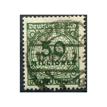 Poštovní známka (1923) MiNr. 321A - O - Deutsches Reich - 50 mil. Marek - čísla v kruhu