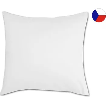 Dekorativní polštářek Saténový dekorační polštářek 40x40 Bílý