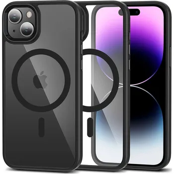 Pouzdro na mobilní telefon KRYT TECH-PROTECT MAGMAT MAGSAFE IPHONE 15 BLACK/CLEAR