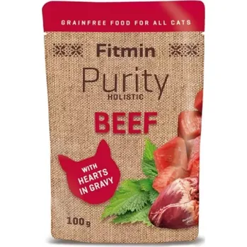 Krmivo pro kočku Fitmin Cat Purity Kapsička Beef with Hearts in Gravy 12x100g