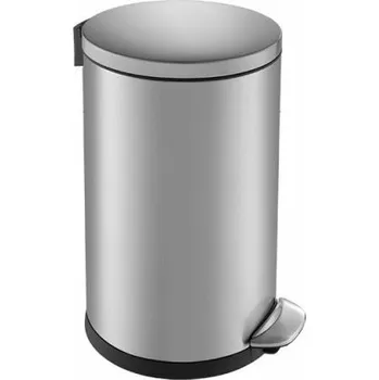Odpadkový koš Koš kovový nášlapný TOP SILENT LUNA, matový, 12 l