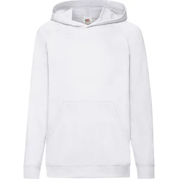 Chlapecká mikina Fruit of the Loom Dětská lehká mikina s kapucí