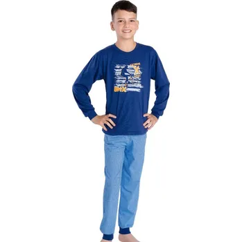 Chlapecké pyžamo Chlapecké pyžamo Betty Mode BMX tmavě modré