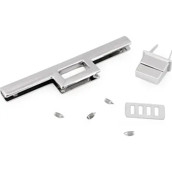 Sada zapínání na kabelku nikl 21x90mm 1sada