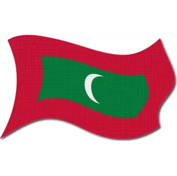 Vlajka Pelisport Maledivská vlajka vlající