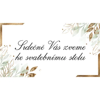 Svatební dekorace Pozvánka ke stolu - S003