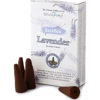 Čajovna Vonné kužely tekoucí dým Stamford - Levandule 12ks (Tekoucí dým, kouřový vodopád.. )