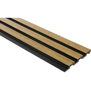Obklad Lamelový obklad Medio s dřevodekorem - Dub přírodní délka 200 cm
