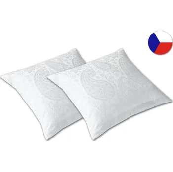 Dekorativní polštářek Damaškový dekorační polštářek 40x40 EXCELLENT ORNELLA Závoj vzorů šedostříbrný