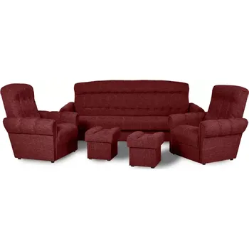 Sedací souprava Sedací souprava Swarz, červená (Alfa 1250/12)