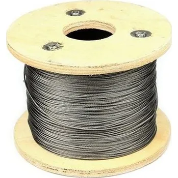 Lano lanko 8mm ocelové A2 NEREZ DIN 3055 (7*7)