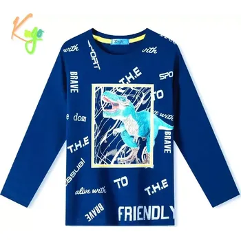 Chlapecké tričko dl.r. Kugo HC0757 modré