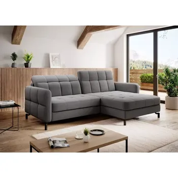 Sedací souprava Rohová sedací souprava Lima, pravá, šedá (Omega 13)