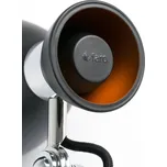 FARO BARCELONA Nástěnné světlo Retro s vypínačem, černé - Ø nástěnného držáku 10 cm černá, chrom, zlatá 1 x 20 W - Doprava zdarma