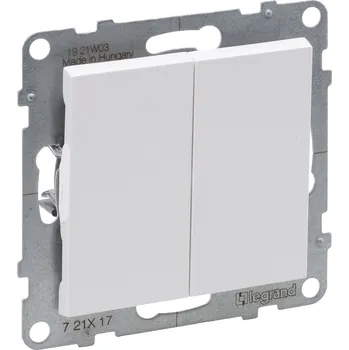 vypínač LEGRAND Tlačítko SUNO 721117 NO-NC bílá 721117