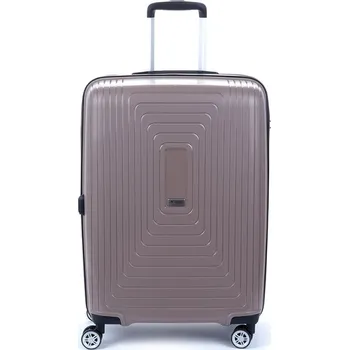 Střední cestovní kufr na kolečkách s expandérem polypropylen 80l Airtex 241 béžová