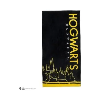 Cinereplicas Plážová osuška Howgarts černá, Harry Potter