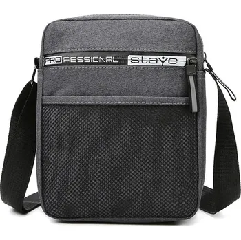 Pánská pracovní taška přes rameno | pánská kabelka - Tmavě šedá