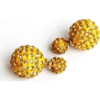 Náušnice Prosperk Náušnice pecky oboustranné žluté S4524