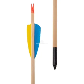 Lukostřelba Šíp dřevo 32" Beast Hunter Natural Black Point