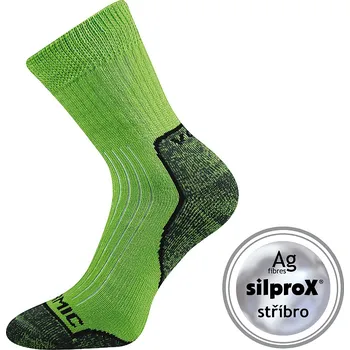 Pánské termo ponožky VOXX Ponožky silné s ionty stříbra ZENITH anatomicky tvarované SVĚTLE ZELENÉ 43-45 103813