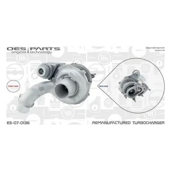 Turbodmychadlo Dmychadlo, plnění NISSAN, 04411253, 4411253, 4412638, 7701474347, 7711135169, 8200184484, 8200459494, 8200683859, 93160658, 93161072, OES, ES-07-0136