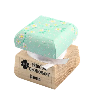 Přírodní krémový deodorant s vůní jasmínu - ručně malovaný 15 ml