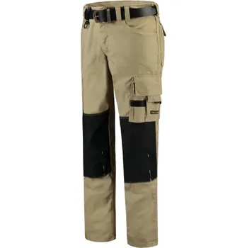 montérky MALFINI TRICORP WORK PANTS T61 montérkové kalhoty do pasu Barva: khaki, Velikost: 44