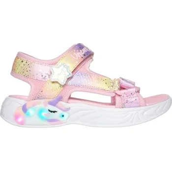 Dětská móda Dívčí sandály Skechers UNICORN DREAMS - MAJESTIC BLISS 31 Růžová, Mix, Bílá