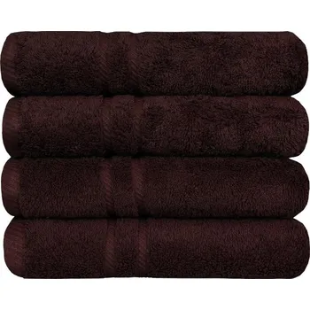 Ručník SCANquilt bavlněný ručník COTTONA tmavě hnědá ručník 50 x 100 cm