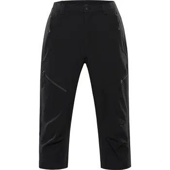 Dámské kalhoty Alpine Pro Weder Pánské softshellové capri šortky MPAC633 černá 50