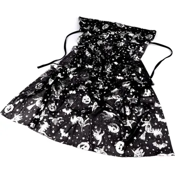 Karnevalový kostým Karnevalový plášť Halloween dětský, barva 2 černá stříbrná